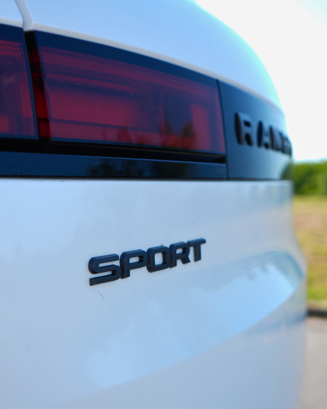 Sport badge on the rear tailgate