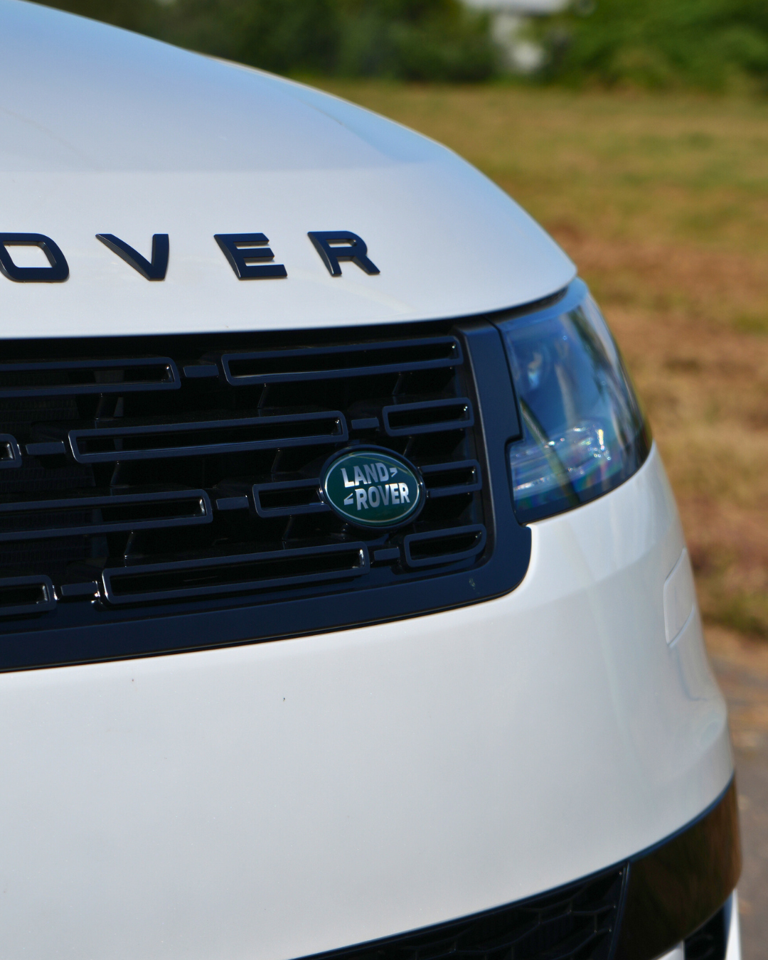 Land Rover badge and grille detail